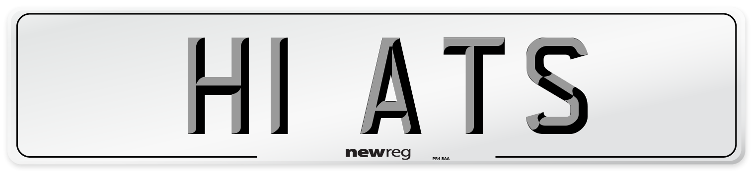 H1 ATS Number Plate from New Reg